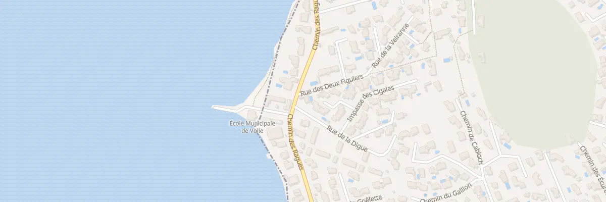 Plan de la Rue de la Digue à Saint-Chamas