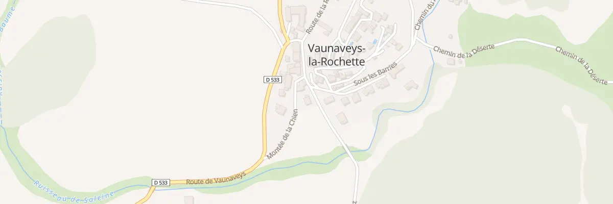 Plan du 10 Che de Crest à Vaunaveys-la-Rochette