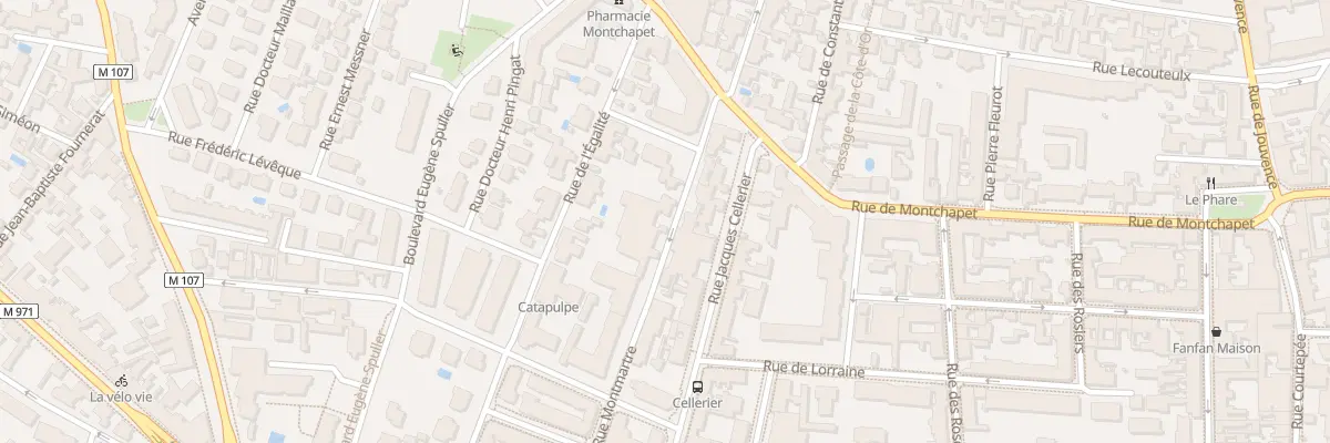 Plan du 25 Rue Montmartre à Dijon