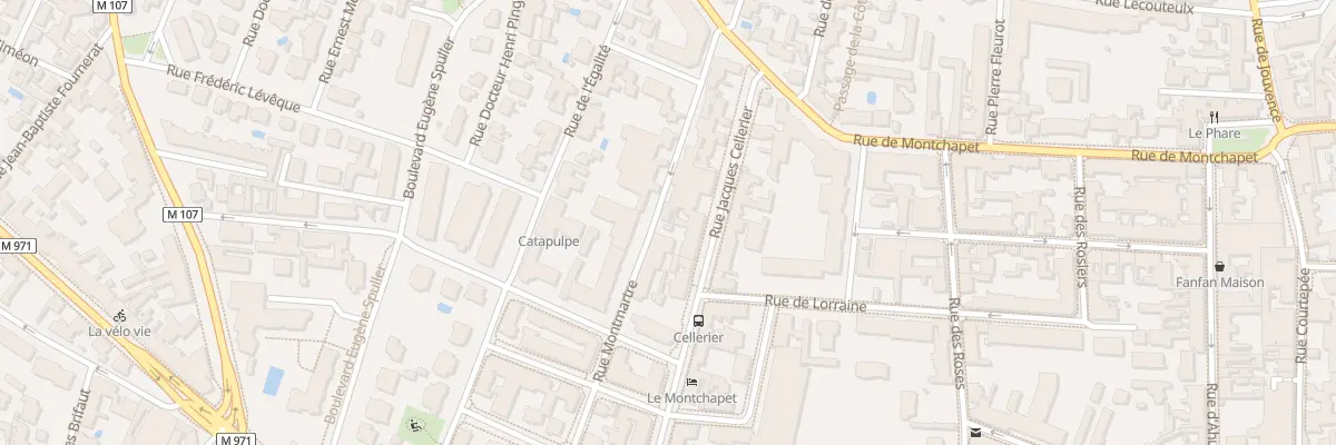 Plan du 34 Rue Montmartre à Dijon