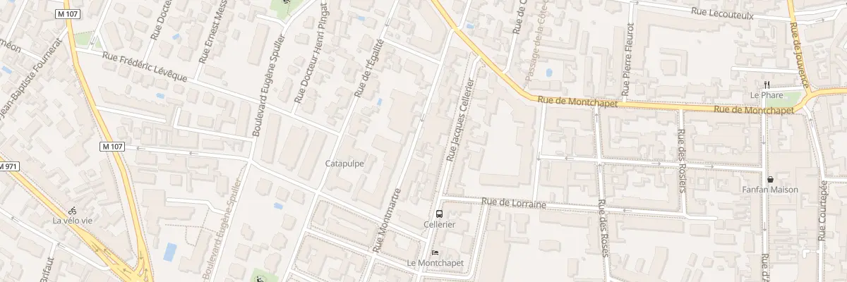 Plan du 36 Rue Montmartre à Dijon