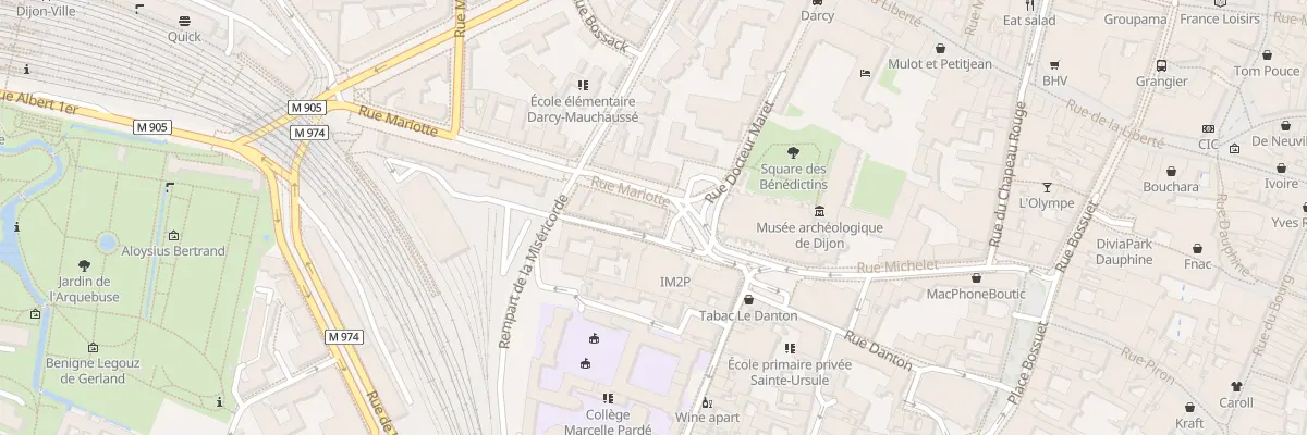 Plan du 4 Pl Saint-Benigne à Dijon