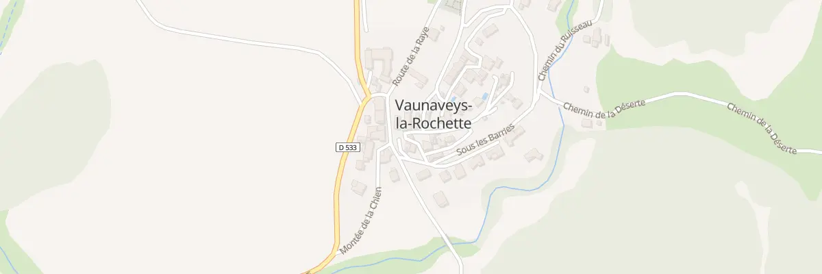 Plan du 50 Rue de la Grande porte à Vaunaveys-la-Rochette