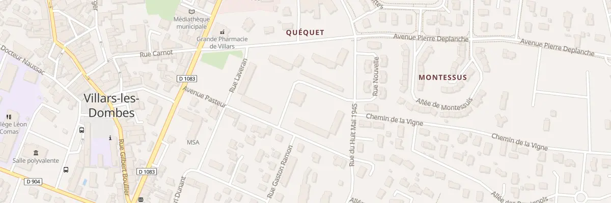 Plan du 319 Rue du Huit Mai 1945 à Villars-les-Dombes