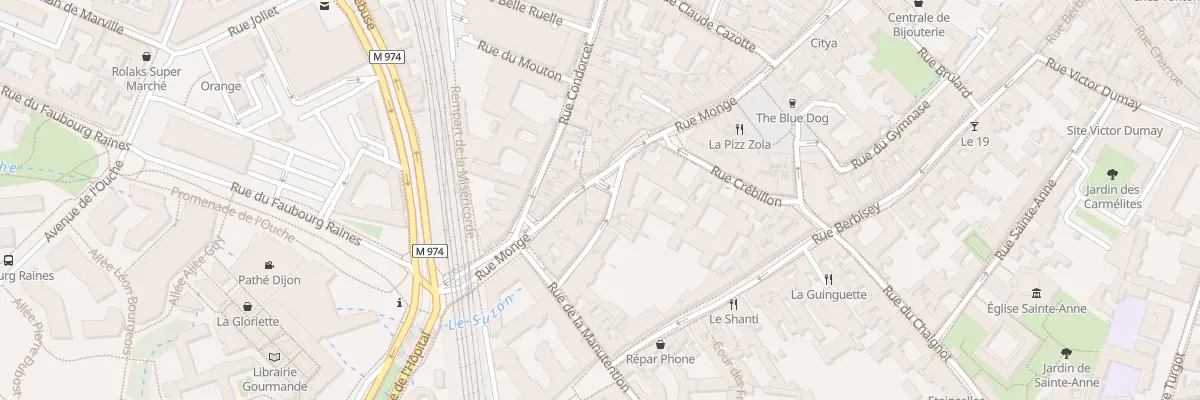 Plan du 55 Rue Monge à Dijon