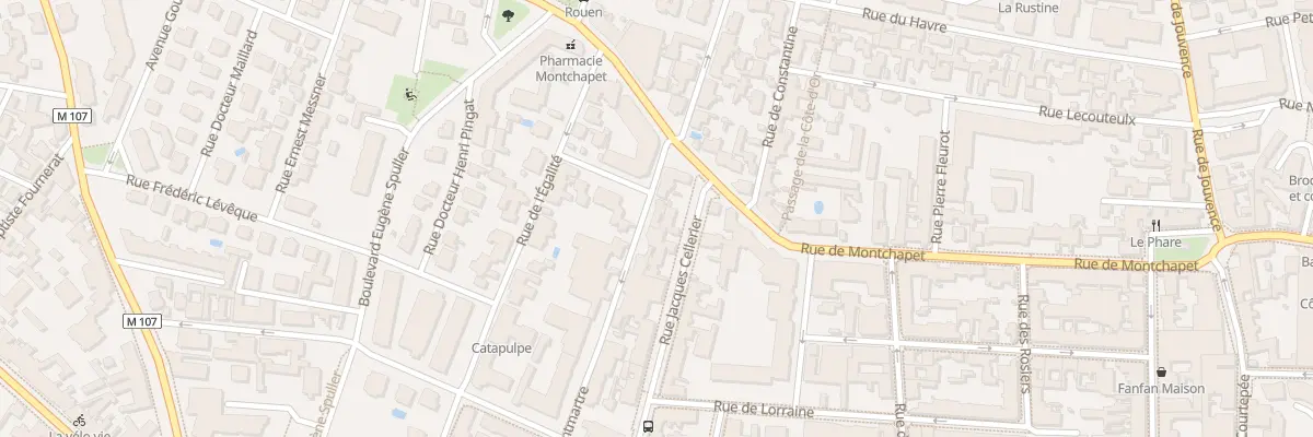 Plan du 46 Rue Montmartre à Dijon