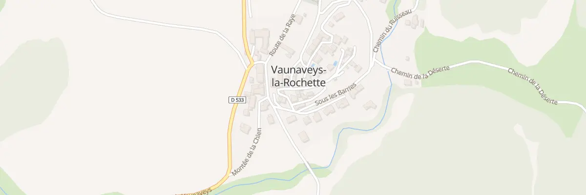 Plan du 60 Rue de la Grande porte à Vaunaveys-la-Rochette