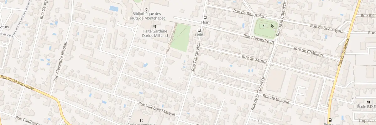 Plan du 19 Rue Claude Hoin à Dijon