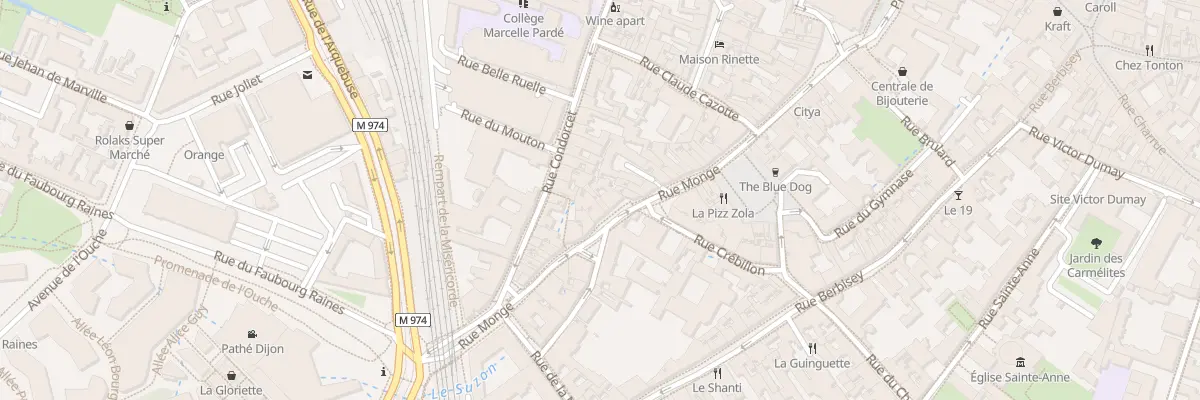 Plan du 76 Rue Monge à Dijon