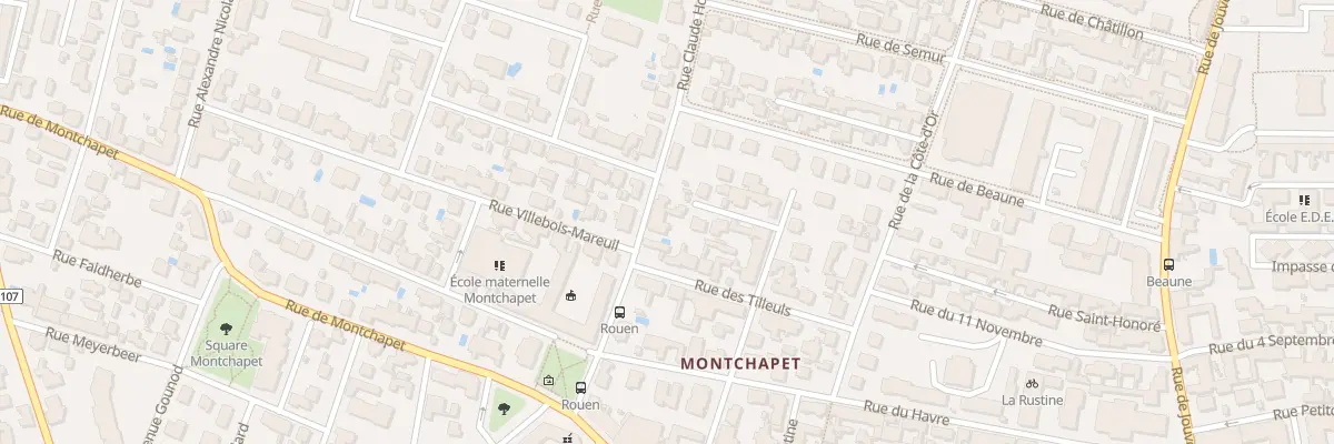 Plan du 10 Rue Claude Hoin à Dijon