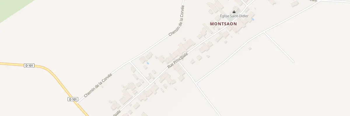 Plan du 28 Rue Principale à Montsaon à Semoutiers-Montsaon