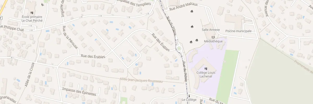 Plan du 7 Rue des Erables à Saint-Bonnet-de-Mure