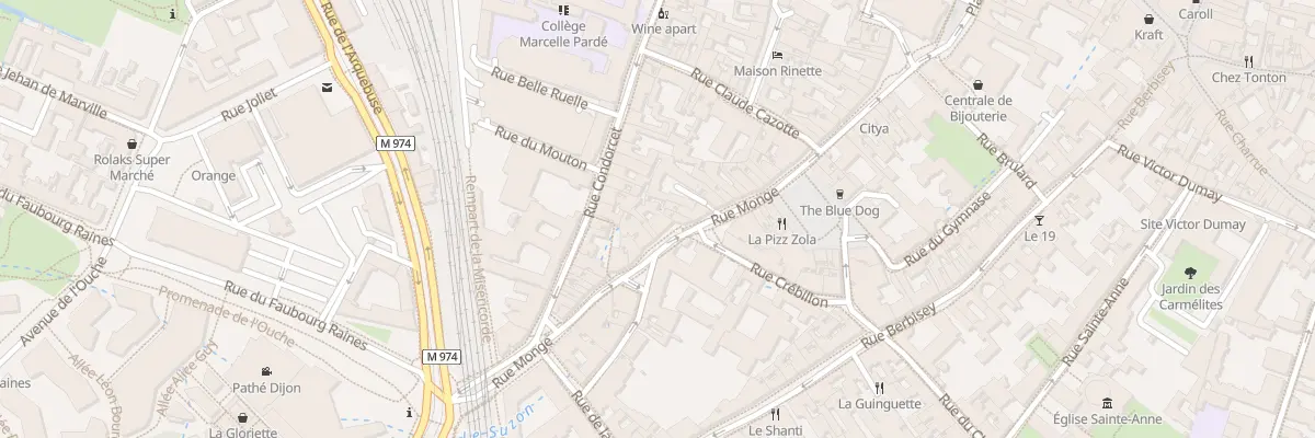 Plan du 72 Rue Monge à Dijon