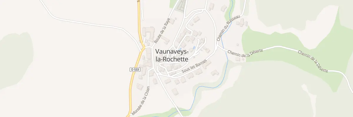 Plan du 10 Rue voysinalle à Vaunaveys-la-Rochette