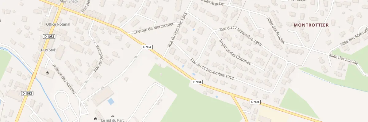Plan du 50 Rue Onze Novembre 1918 à Villars-les-Dombes