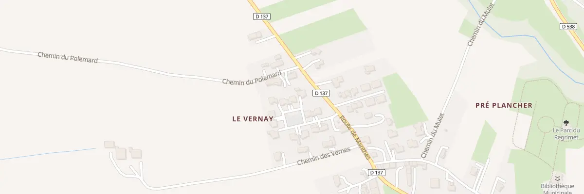 Plan du 4 All du Vernay à Lens-Lestang