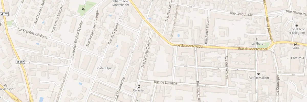 Plan du 48 Rue Jacques Cellerier à Dijon
