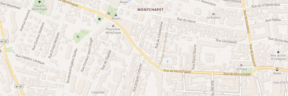 Plan du 46 Rue de Montchapet à Dijon