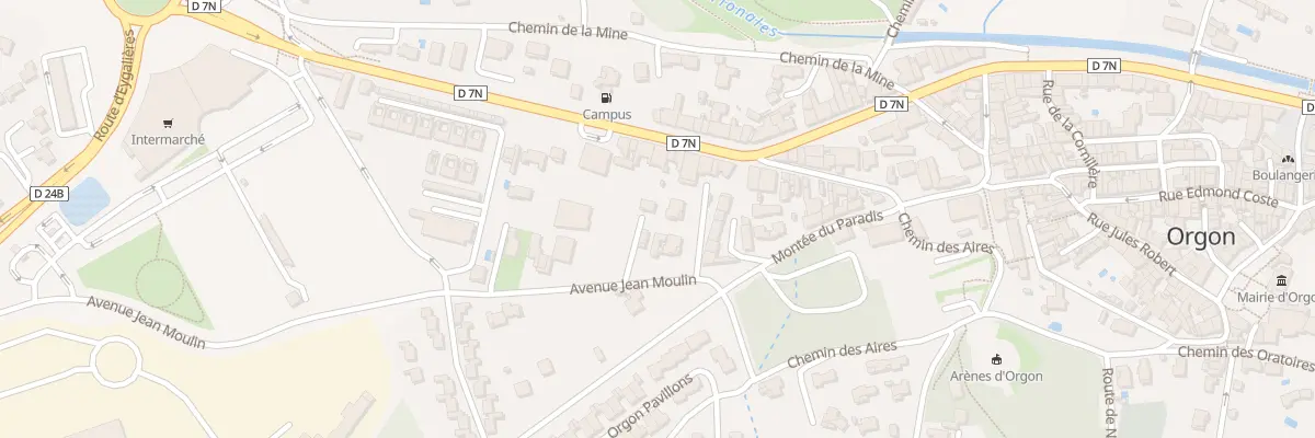 Plan du 20 Av de la Victoire à Orgon