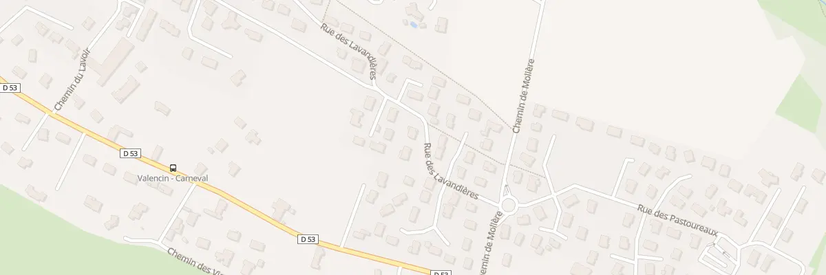 Plan du 125 Rue des Lavandières à Valencin