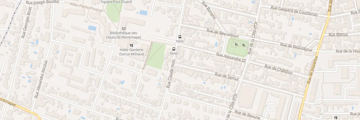 Plan du 30 Rue Claude Hoin à Dijon