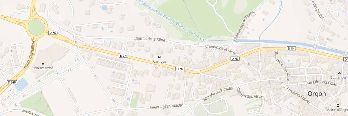 Plan du 5 Av de la Victoire à Orgon