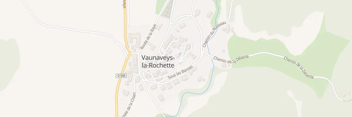 Plan du 25 Rue du chateau à Vaunaveys-la-Rochette