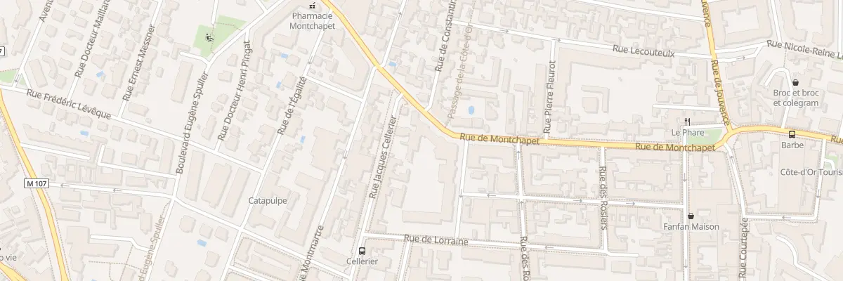 Plan du 23 Rue de Montchapet à Dijon
