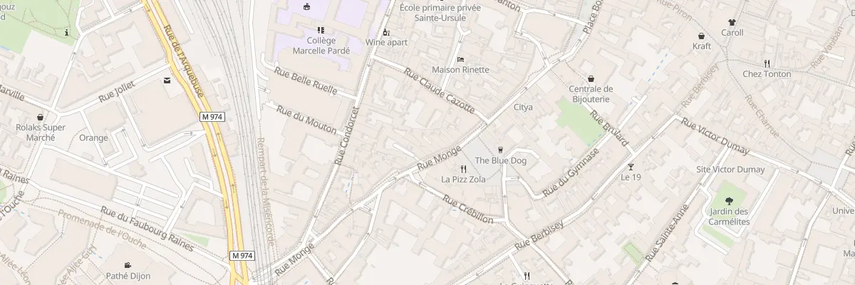 Plan du 54 Rue Monge à Dijon