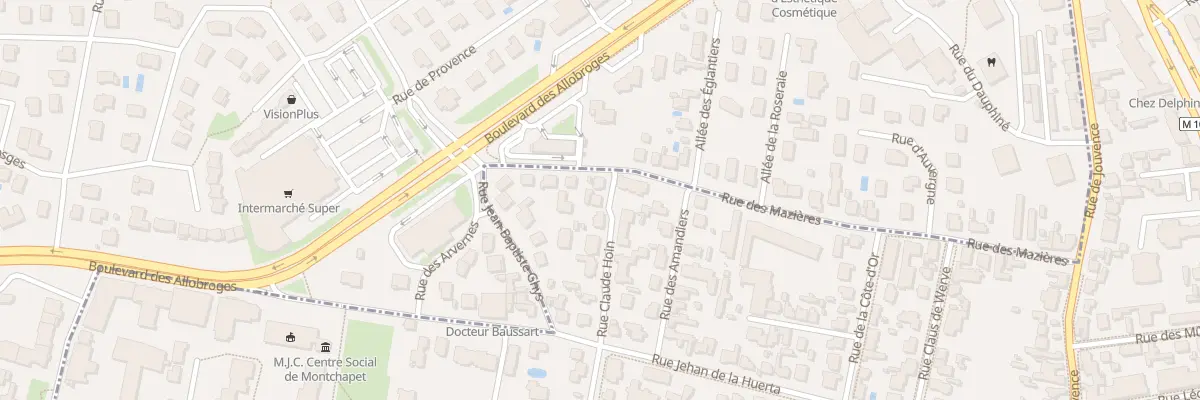 Plan du 75 Rue Claude Hoin à Dijon