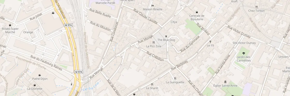 Plan du 39 Rue Monge à Dijon