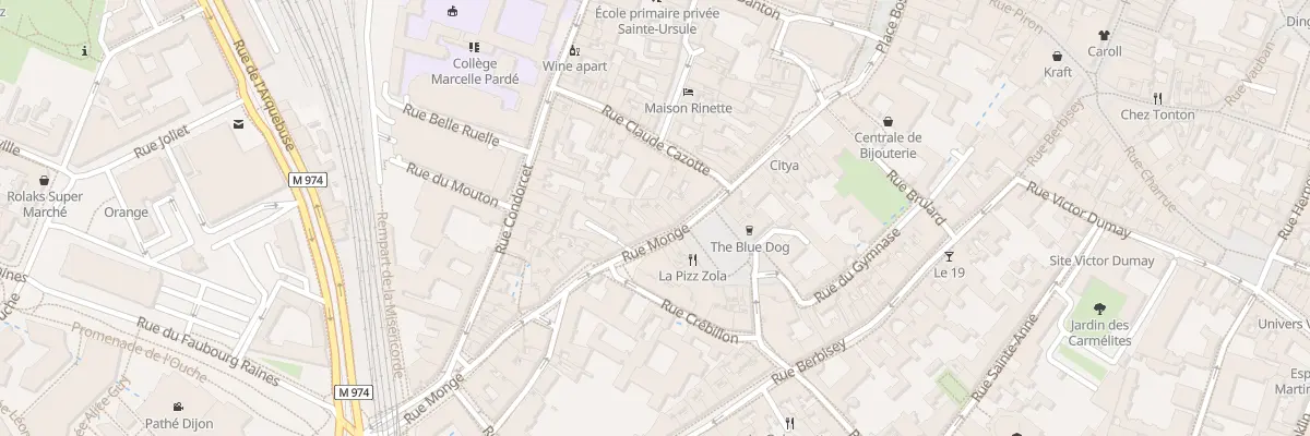 Plan du 52 Rue Monge à Dijon