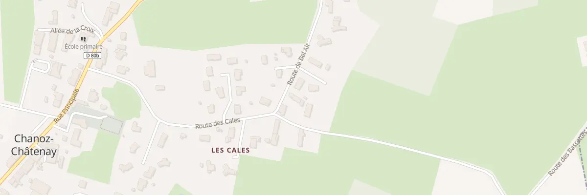 Plan du 5331 Les Cales à Chanoz-Châtenay
