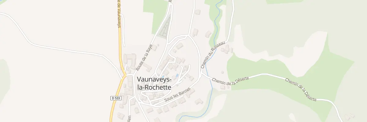 Plan du 70 Rue du chateau à Vaunaveys-la-Rochette