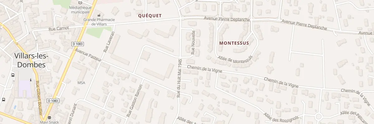Plan du 104 Rue Nouvelle à Villars-les-Dombes