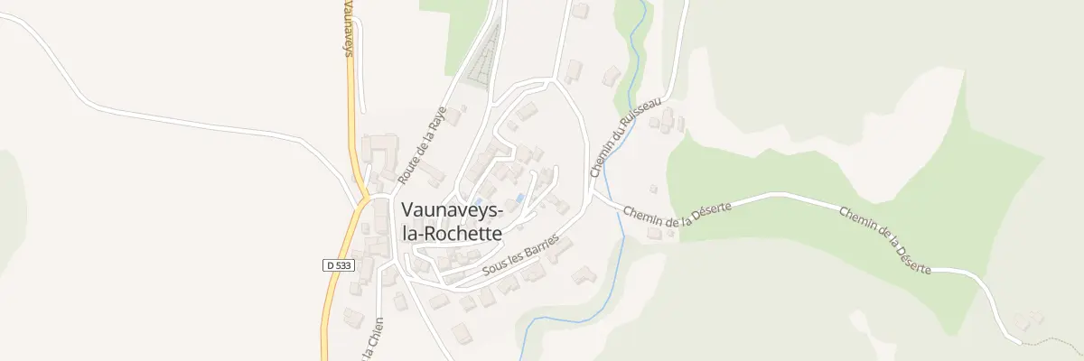Plan du 60 Rue du chateau à Vaunaveys-la-Rochette