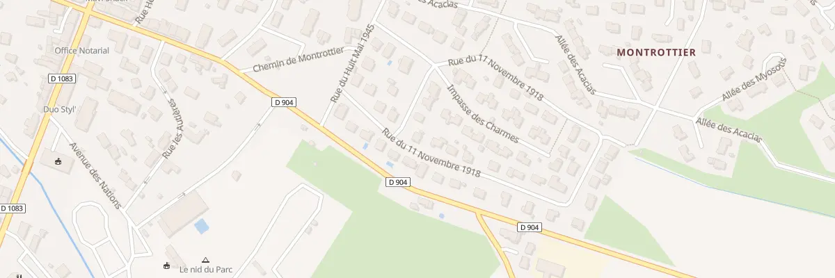 Plan du 109 Rue Onze Novembre 1918 à Villars-les-Dombes