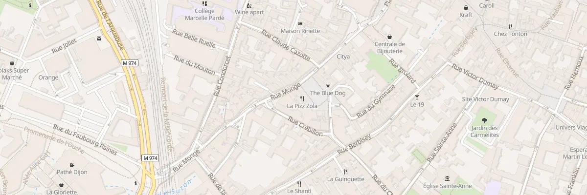 Plan du 29 Rue Monge à Dijon
