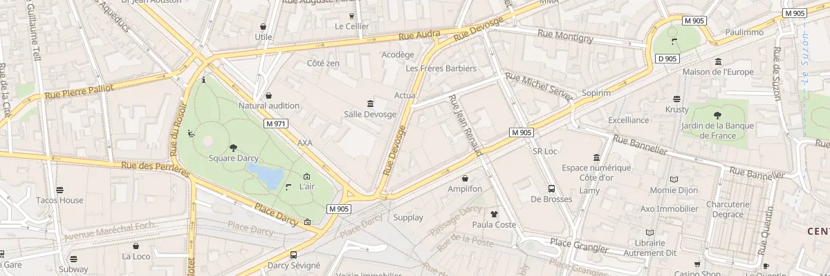 Plan du 4 Rue Devosge à Dijon