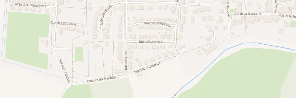Plan du 13 Rue des Acacias à Douzy