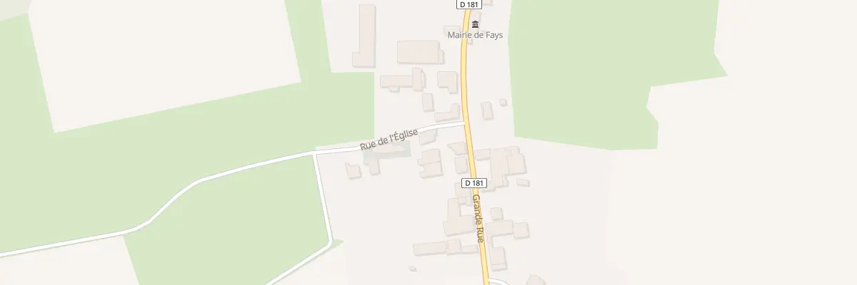 Plan du 1 Rue de l’Eglise à Fays