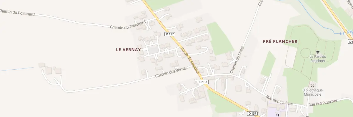 Plan du 13 All du Vernay à Lens-Lestang