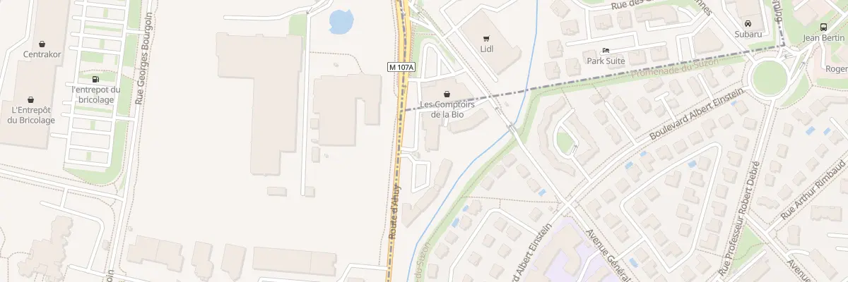 Plan du 128 Rte d’Ahuy à Dijon