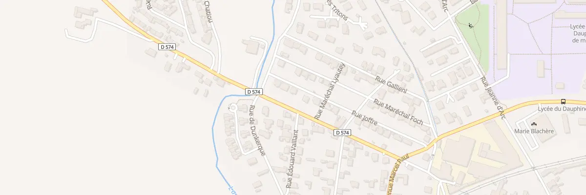 Plan du 25 Rue Joffre à Romans-sur-Isère