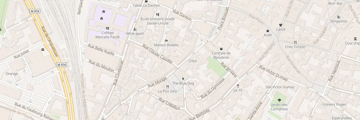 Plan du 26 Rue Monge à Dijon