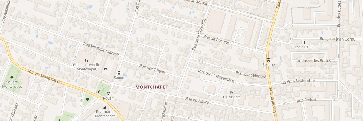 Plan du 11 Rue de la Côte d’Or à Dijon