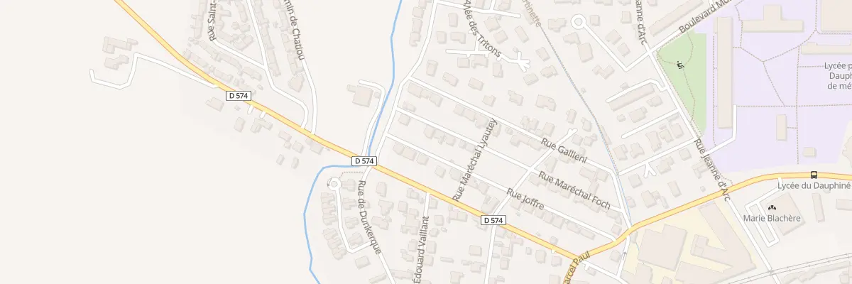 Plan du 22 Rue Joffre à Romans-sur-Isère
