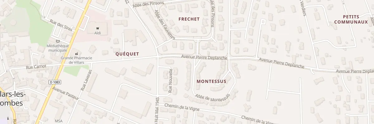 Plan du 12 All de Montessuis à Villars-les-Dombes