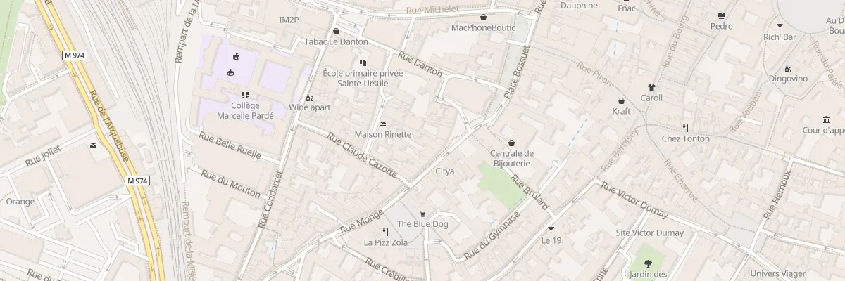 Plan du 14 Rue Monge à Dijon
