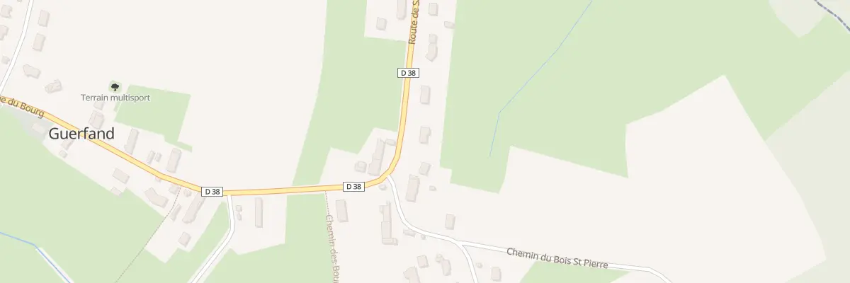Plan du 4 Rte de Saint Martin à Guerfand
